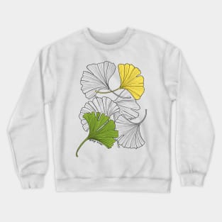 Ginkgo Leaves-color Crewneck Sweatshirt